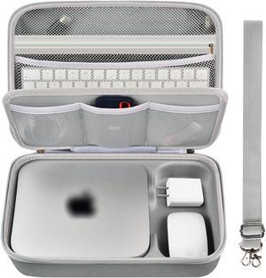 Case Compatible with Apple 2023 Mac Mini M2/ Mac Mini M1 & Mac Mini Previous Model Desktop Computer, Electronics Organizer Fits for Keyboard, Magic Mouse and Accessories (Box Only)-Gray