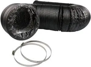 BitcoinMerch.com - Flexible Duct Fan Hose 6 in x 25 ft (fits Antminer A3, L3+, D3, S9, S7, S5, S3) - Black