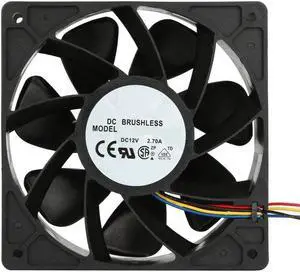 BitcoinMerch.com - Upgraded 7500RPM Cooling Fan Replacement 4-pin Connector for Antminer Bitmain S7 S9 Black