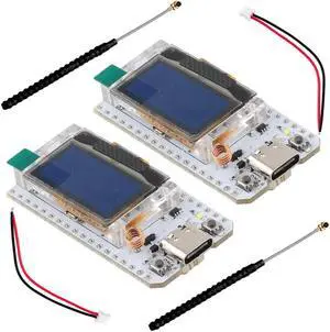 DIYmalls 915MHz LoRa 32 V3 ESP32 OLED Board + LoRa Antenna 915 MHz IPX 2dBi for Meshtastic LoRawan IOT (Pack of 2), not Compatible with Heltec LoRa 32 V2