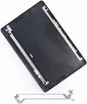 Eclass New LCD Back Cover & Hinges Set Black 15.6 inches for HP 15-BS 15-BW 15-bs289wm 15-bs212wm 15-bs020wm 15-bs013dx 15-bs015dx 15-bw011dx 15-bw053od 15-bw051od 250 G6 255 G6 L13909-001 924899-001