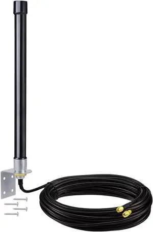 Bingfu 4g LTE Long Range Cellular Trail Camera Antenna 32.8ft Cable - Compatible with Spypoint Link Micro Covert Spartan Stealth Tactacam Muddy Wildlife Hunting Game Cam Outdoor Mobile Security Camera