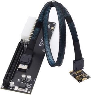 Chenyang Oculink SFF-8612 to PCI-E 3.0/4.0 M.2 M-Key to SFF-8611 Host Adapter for eGPU/GPD Win Max2 External Graphics Card & SSD