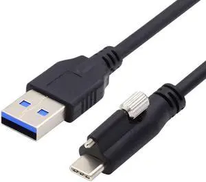 chenyang USB 3.0 to USB C Locking Connector Data Cable with Repeater Chipset for Industrial Camera 8.0M