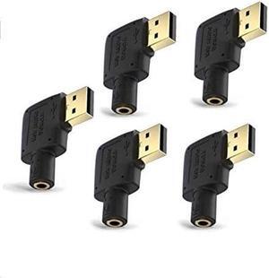 LZYCO USB to 3.5mm Audio Jack,USB to Audio Jack Adapter Headset,External Stereo Sound Card for Headphone,Mac,PS4,PC,Laptop,Desktops,Plug and Play No Drivers Needed (5)
