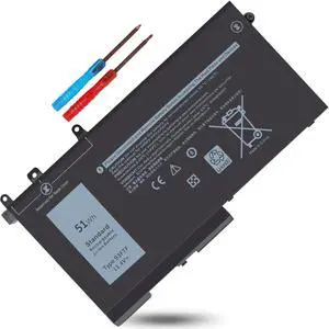 51WH 93FTF Laptop Battery for Dell Latitude 12 5280 5288 E5280 E5288 14 5480 5488 5491 E5488 E5495 15 5580 E5591 Precision 15 3520 M3520 3530 M3530 fits for D4CMT 083XPC 83XPC 4YFVG 11.4V 3-Cell