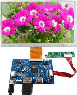 FanyiTek 7 inch 1024x600 700nit IPS LCD Screen and HDMI USB 50pin Controller Board,support Image 180deg Rotation