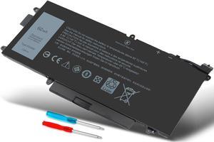 60WH Type K5XWW Battery for Dell Latitude 7389 L3180 Latitude 5289 7389 7390 2-in-1 P29S P29S001 P29S002 Replacement for 6CYH6 725KY 06CYH6 0725KY N18GG 0N18GG CFX97 0CFX97 451-BBZC D1706FTCN,7.6V