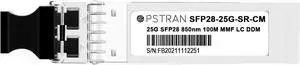 OPSTRAN 25GBASE-SR SFP28 Optical Transceiver Module Compatible with Cisco SFP-25G-SR-S SFP-10/25G-CSR-S 850nm 100m DOM Duplex LC MMF