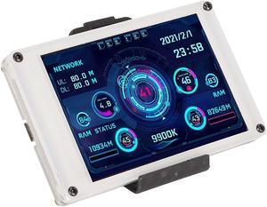 3.5in IPS USB Screen, AIDA64 PC CPU Data Monitor PC Sensor Panel Display Temperature Monitor,Computer Monitor for AIDA64 for Windows Linux, Gifts
