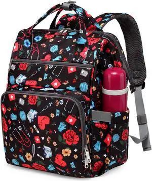 Gatycallaty Large Backpack Purse for Women - 10.6"L x 7.6"W x 16.4"H, 20L Capacity, 2 Compartments and 12 Pockets, Holds up to 15.6" Laptop