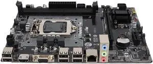 SATA USB 2.0 PC Motherboard Chip for Intel H61M, PCI E×1 Interface, 1155Pin DDR3 1066/1333/1600MHz Memory, 1xpci e×16 Graphics Slot, 6 Channel Audio Chip, CPU for LGA 1155 PC Motherboard