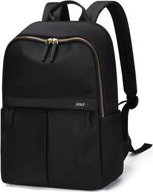 GOLF SUPAGS Laptop Backpack with Separate Laptop Compartment Water Resistant Computer Backpacks Fits 15 Inch Notebook Travel Work Bags for Women (Black)