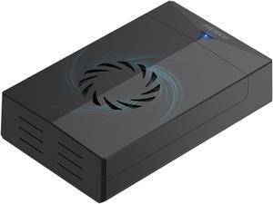 FIDECO Hard Drive Enclosure, USB 3.0 to SATA Hard Drive Docking Station for 3.5 or 2.5 inch SATA HDD SSD with Cooling Fan, 12V Power Adapter Included, Support UASP