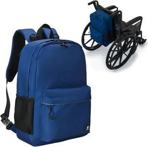 Fenrici Adaptive Backpack for Girls, Boys for All Abilities and Ages; Wheelchair Backpack with Adaptive Design; Perfect for Travel, School, and Everyday Adventure, Navy