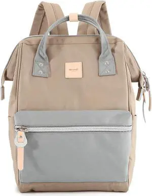 Himawari Laptop Backpack for Women & Men - Travel Backpack With USB Charging Port, Water Resistant, Large Business Bag, College & Doctor Bag (1881-Khaki+leaden22#)