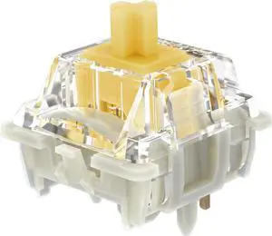 Gateron G Yellow Pro 3.0 Switches,5-Pin Pre Lubed RGB SMD Linear Switches for MX Gaming Mechanical Keyboard (G Pro 3.0,Yellow,72PCS)