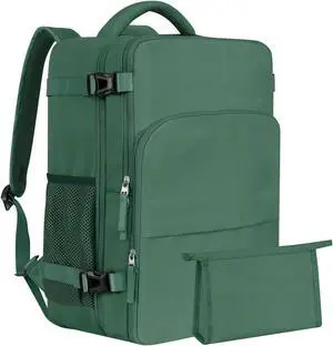 Getravel Large Travel Backpack, Carry On Bags For Airplanes, Lightweight Personal Item Bag, Laptop Backpack, Casual Daypack for Weekender Business Hiking, Blackish green