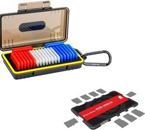 10 Slots Memory Card Holder + New Memory Card Case: Camera Memory Card Holder Memory Card Case