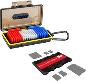 6 Slots Memory Card Holder + New Memory Card Case: Camera Memory Card Holder Memory Card Case