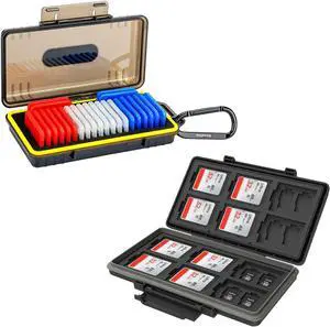 36 Slots Memory Card Holder + New Memory Card Case: Camera Memory Card Holder Memory Card Case