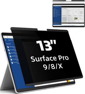 Mamol Magnetic Privacy Screen for 13 inch Surface Pro 9/8/X, Removable Anti Glare Blue Light Filter, Anti-Spy Screen Protector for Microsoft Surface Pro 9, Surface Pro 8, Surface Pro X