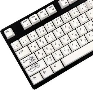 MOLGRIA Keycaps Outer Space 134 Set for Mechanical Keyboard, Custom PBT Cherry Profile Key Caps with Japanese Font for Gateron Kailh Cherry MX Switch 108/104/87/84/74/68/64/61 Keyboard