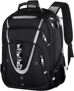 Mogplof 17.3 Laptop Backpack for Men Women, 19 * 14.6 * 10.2 Inch Extra Large Travel laptop Backpack with USB Charging Port, TSA Friendly Flight Approved with RFID Anti Theft Pocket