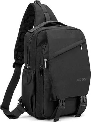 NICGID Sling Bag Backpack, 13.3'' Laptop Bag Crossbody Shoulder Chest Backpacks Travel Outdoors for Men Women