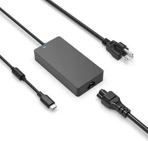 130W Type C Charger Fit for Dell Latitude 5431 5531 P137G, Fit for XPS 17-9720 15-9520 P91F, Precision 3571 3470 5470 5570 5770 P137G P154G Laptop USB C Power Supply Adapter Cord