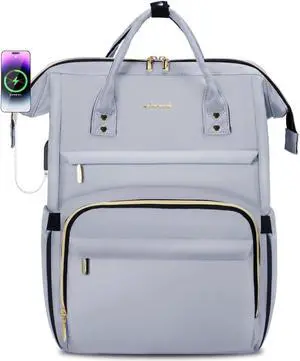 LOVEVOOK Laptop Backpack for Women Teacher Backpacks Nurse Bags,Work Bag Backpack Purse Bags Anti-Theft Travel Backpacks with USB Charging Port,15.6 Inch Backpack for College Business Casual