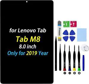 Replacement for Lenovo Tab M8 LCD Screen TB-8505 LCD Display TB-8505F LCD Digitizer TB-8505X 2019 8.0" 1280x800 LCD Screen Replacement Assembly (Black)