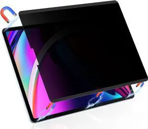 Peslv Magnetic Privacy Screen Protector for iPad Pro 12.9 Inch 2018 2020 2021 2022, Removable Anti Blue Light Glare Spy Private Filter
