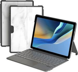 Qulose Keyboard Case for Surface Go 3 2021 / Surface Go 2 2020 / Surface Go 2018, Ultra-Slim Portable Wireless Keyboard with Touchpad for Surface Go Type - Grey