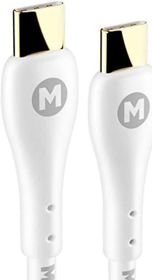 MAGFAST Lux USB-C to USB-C Cable | Alpine White | 6ft | PD Power Delivery | Fast Charging cord for all Androids iPhone 15 15 Pro Max Plus iPad Tablets Laptops Switch Samsung Galaxy S24 S23 MacBook Pro