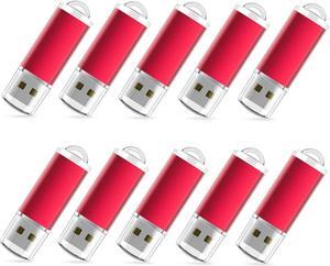 RAOYI 20PCS 1GB USB Flash Drive USB 2.0 Memory Stick Bulk Thumb Drive Pen Drive Jump Drive-Red