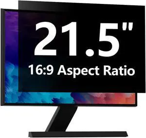 Computer Privacy Screen Protector 21.5 Inch with Hp Dell Acer Asus Samsung LG and More, Removable Security Shield Filter for 16:9 Aspect Ratio Monitor Like ViewSonic Sceptre AOC Koorui BenQ (21.5" Dia