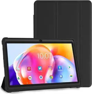 NEWISION 7 inch Tablet 32 GB, Android Tablets with Quad Core Processor,Parental Control, Bluetooth,Type C,Tableta PC with Case(Black)