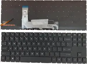 Siakoocty US Layout Backlit Keyboard for HP OMEN 15 (Keyboard x 1, USB Connectivity, Compatible with TPN-Q238, TPN-Q236, TPN-Q265, TPN-Q267, etc.)