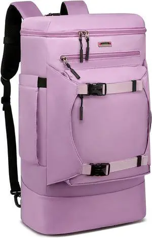Asenlin Travel Backpack for Women Men40L Extra Large Hiking Backpack18 Inch Carry on Backpack Water Resistant for Casual Daypack Gym Backpack-Purple