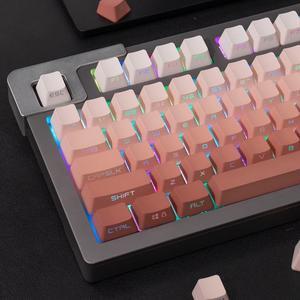 Side Printed Keycaps 134 Keys Custom Shine Through Keycaps OEM Profile Gradient Key caps Set for Cherry Mx Switches Mechanical Keyboard