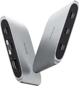 PULWTOP 6-in-1 USB C Hub with 4K HDMI,3 USBC 10 Gbps Data Ports, Full-Featured USB-C100W Power Delivery+10 Gbps Data Ports+4K DP