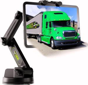 Truckules Tablet Mount for Truck - Heavy Duty, Tablet & iPad Mount Truck Dashboard Windshield 16.7 inch Long Arm, Super Suction Cup & Stable, Compatible with Tablet & iPad, Semi Truck 16.7 inch