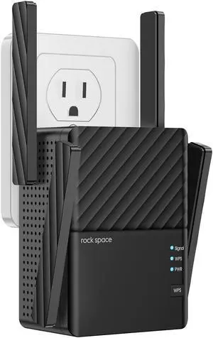 rockspace WiFi Extenders Signal Booster for Home, WiFi Booster Up to 1292 Sq Ft and 32 Devices with 5g&2.4g Dual Band, WiFi Extender, WiFi Repeater, WiFi Booster and Signal Amplifier, 1-Tap Setup