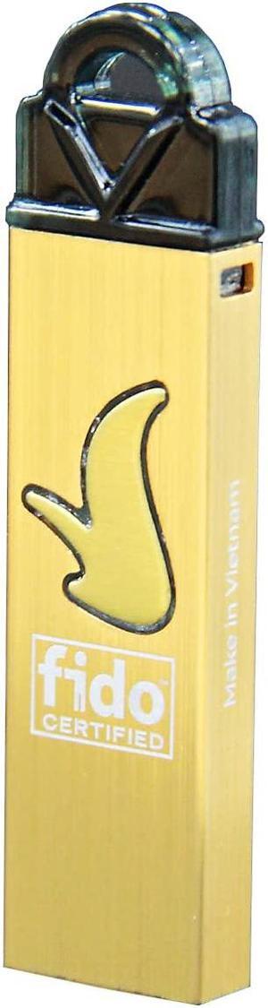 VinCSS FIDO2 Touch1 - Two Factor Authentication/Passwordless USB Security Key, USB-A Ports, FIDO2 Certified (Yellow)