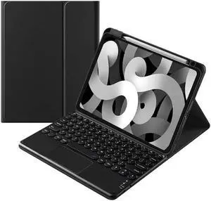 kaitesi Keyboard Case Compatible with iPad Mini 7 A17 Pro/iPad Mini 6th Generation Touchpad Detachable Keyboard Support Pencil Charging (Black)
