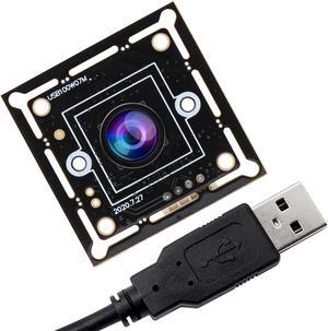 SVPRO USB Camera Module with M7 Lens Small Board Camera,1.0 Megapixel Wide Angle USB Camera for Computer with 3.3ft Cable,USB2.0 UVC Video Camera for OpenCV