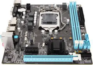 Micro ATX Motherboard, LGA 1155 CPU Slot, Dual Channel DDR3, M.2 NVMe NGFF, HD VGA Output, 3 Phase Power