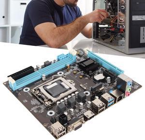 DAUERHAFT PC Motherboard Gaming Motherboard H81 M.2 NVMe NGFF 6Gbs LGA 1150 Micro ATX High Speed   Desktop PC
