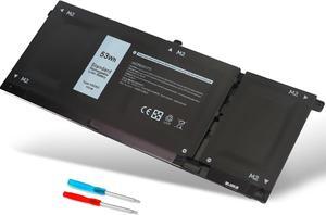 53WH Type H5CKD 15V Laptop Battery for Dell Inspiron 5300 5301 5401 5408 5501 5508, 7306 7506 2-in-1 Silver Series, Vostro 5300 5301 5401 5402 Replacement for P129G P129G002 7T8CD 07T8CD TXD03